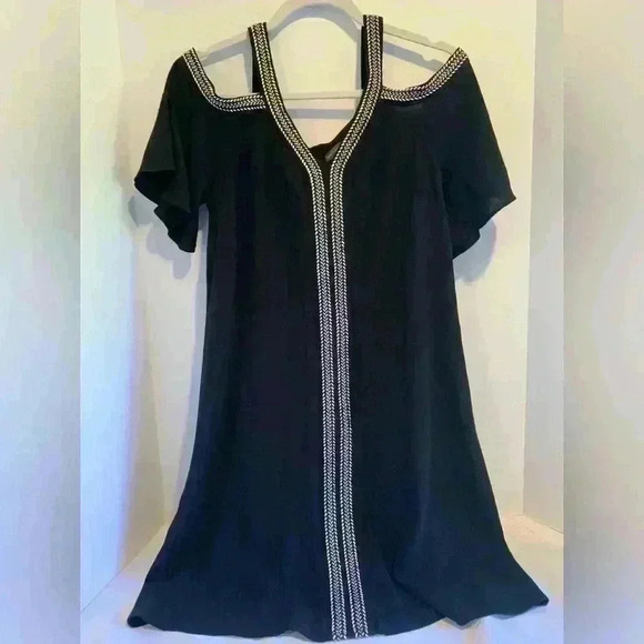 Vince Camuto Black and White Short Sleeve Dress Women’s Size 2 Small - Picture 1 of 8